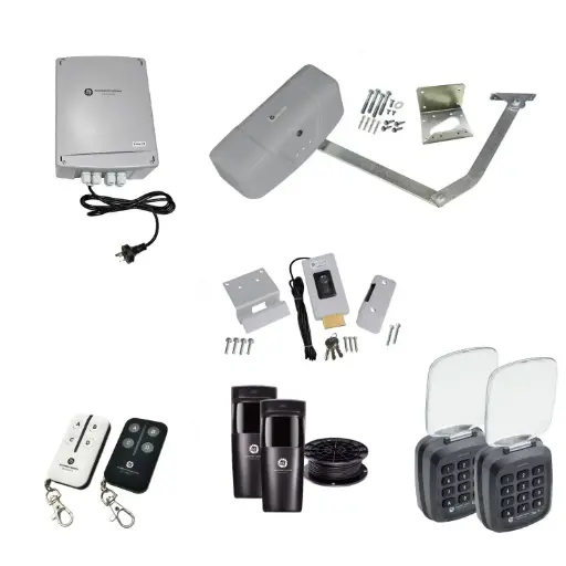 [RAPTOR-1S-P-AP] RAPTOR Extra Heavy Duty ITALIAN Electric 24V Low Voltage Automatic Swing Driveway Gate Opener Kit ROBUST Heavy Duty Design with TWO Keypads Entry Exit