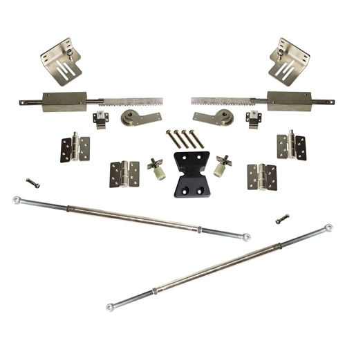 [BFOLD-1-1.3] Trackless Bi-Fold Kit for Swing Gates (Sectional Swing Gate) 1m-1.3m Each Gate (Folding Swing Gate)