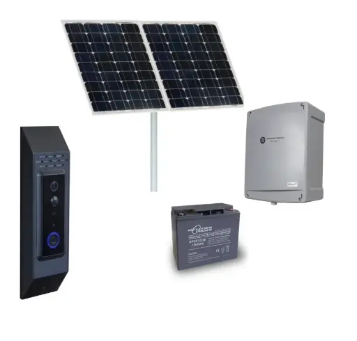 [GateKeeper-SM-SOLAR] Solar Powered Australian Made 4G Video Intercom (Surface Mount) with Dual Release for Automatic Gate Release 1080P, Motion Detection, In-Built Storage, Auto Telstra/Optus Switching