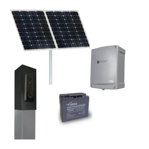 [GateKeeper-PTM-SOLAR] Solar Powered Australian Made 4G Video Intercom (Post Top Mount) with Dual Release for Automatic Gate Release 1080P, Motion Detection, In-Built Storage, Auto Telstra/Optus Switching
