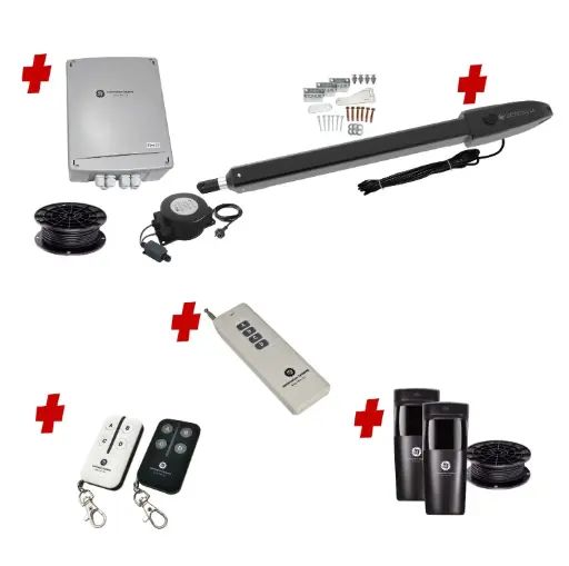 [ORION-LS-1S-E-FG1] Orion LS Low Voltage Farm Gate 24V Automatic Rural Swing Driveway Gate Opener 24 Volt Kit ROBUST Heavy Duty Design