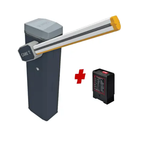 [CAME-GT4-SA-P-FE] CAME Gard 4m Electric Automatic Boom Barrier Gate High Duty Cycle Suitable for Parking Depot Yards Caravan Park offices with Loop Detector