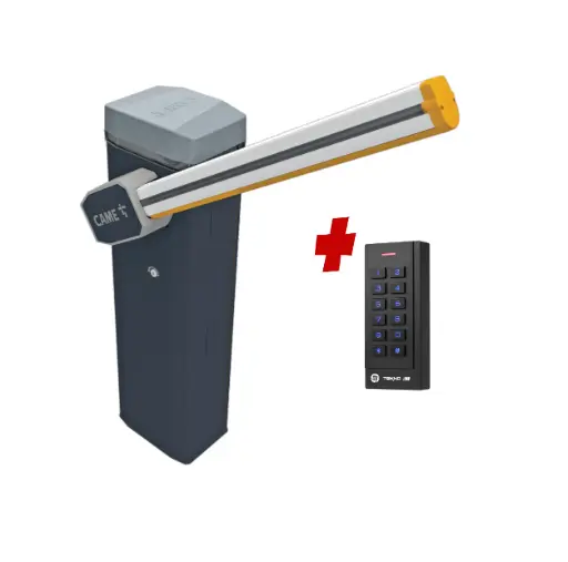 [CAME-GT4-SA-P-SE] CAME Gard 4m Electric Automatic Boom Barrier Gate High Duty Cycle Suitable for Parking Depot Yards Caravan Park offices with Keypad Pin Code