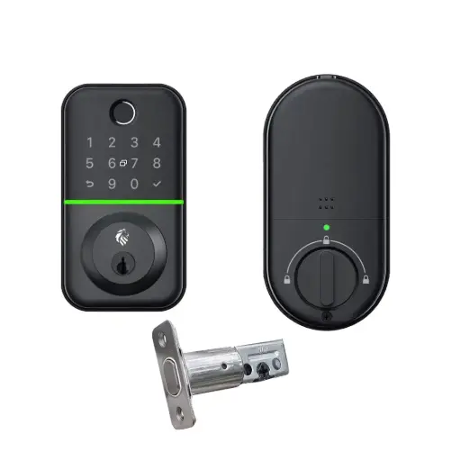 [LHL-PDB-B-FLINDERS] Flinders Deadbolt (Black) Digital Entrance Lock with Mobile APP (Bluetooth, Fingerprint, EM Card) IP55 Weather Resistance