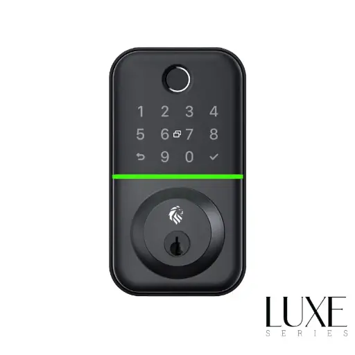 [LHL-PDB-B-FLINDERS] Flinders Deadbolt (Black) Digital Entrance Lock with Mobile APP (Bluetooth, Fingerprint, EM Card) IP55 Weather Resistance