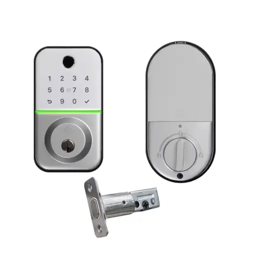 [LHL-PDB-S-FLINDERS] Flinders Deadbolt (Silver) Digital Entrance Lock with Mobile APP (Bluetooth, Fingerprint, EM Card) IP55 Weather Resistance