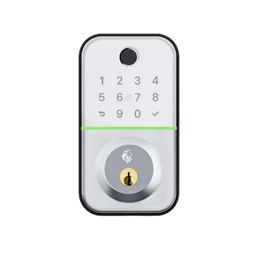 [LHL-PDB-S-FLINDERS] Flinders Deadbolt (Silver) Digital Entrance Lock with Mobile APP (Bluetooth, Fingerprint, EM Card) IP55 Weather Resistance