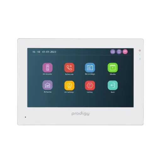 [HD2-7IMW] 7" HD 2 Wire Intercom Monitor Touchscreen with WiFi APP Connection