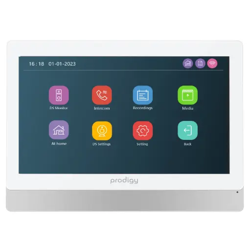 [HD2-9IMW] 9" HD 2 Wire Intercom Monitor Touchscreen with WiFi APP Connection (HD2 Series)