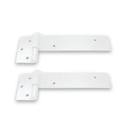[SH-135-LHS-WH] Left Side (Pearl Gloss White) Ball Bearing Strap Hinge for Swing Gate 135mm Strap