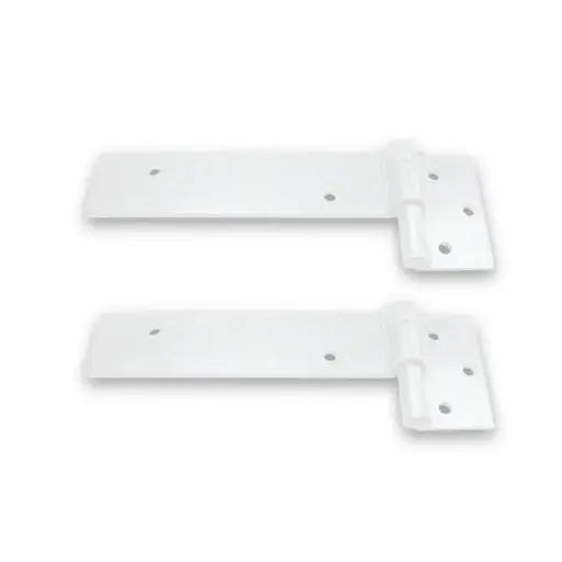 [SH-135-RHS-WH] Right Side (Pearl Gloss White) Ball Bearing Strap Hinge for Swing Gate 135mm Strap