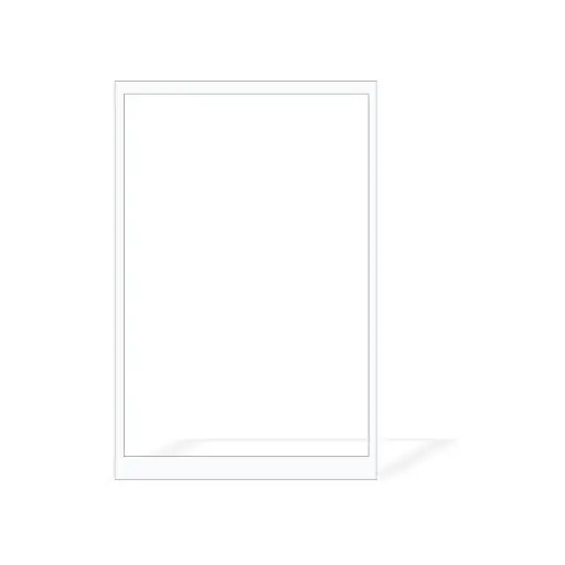 [FRAME12-880WH] 880mm x 1200mm Cladding Pedestrian Gate Frame (Internal/External Cladding) (Pearl Gloss White Powder Coat)