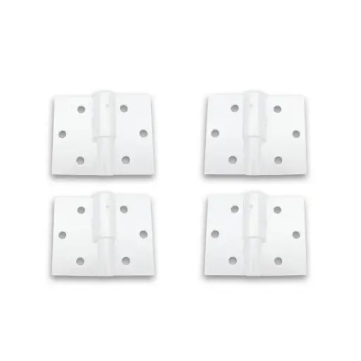 [SH-LO-LHS+RHS-WH] Left and Right Side (Pearl Gloss White) Ball Bearing Standard Lift Off Hinge for Swing Gates