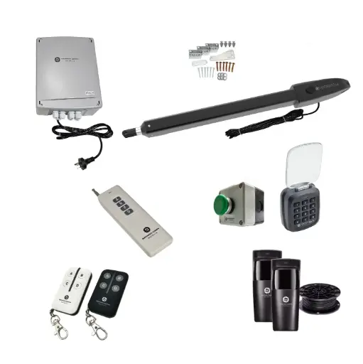 [ORION-LS-1S-P-FG2] Orion LS Electric Farm Gate 24V Automatic Rural Swing Driveway Gate Opener 24 Volt Kit ROBUST Heavy Duty Design ENTRY KEYPAD and EXIT BUTTON KIT 