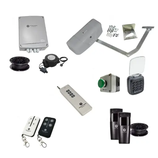 [RAPTOR-1S-E-FG2] RAPTOR Extra Heavy Duty ITALIAN Electric Farm Gate 24V Automatic Rural Swing Driveway Gate Opener Low Voltage Kit ROBUST Heavy Duty Design ENTRY KEYPAD and EXIT BUTTON KIT