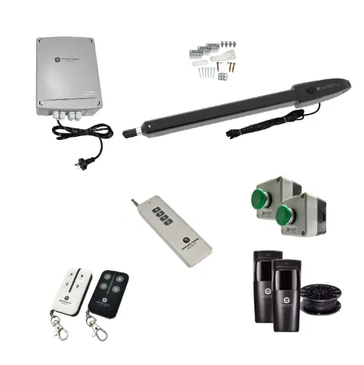 [ORION-LS-1S-P-FG3] Orion LS Electric Farm Gate 24V Automatic Rural Swing Driveway Gate Opener 24 Volt Kit ROBUST Heavy Duty Design ENTRY and EXIT BUTTON KIT 