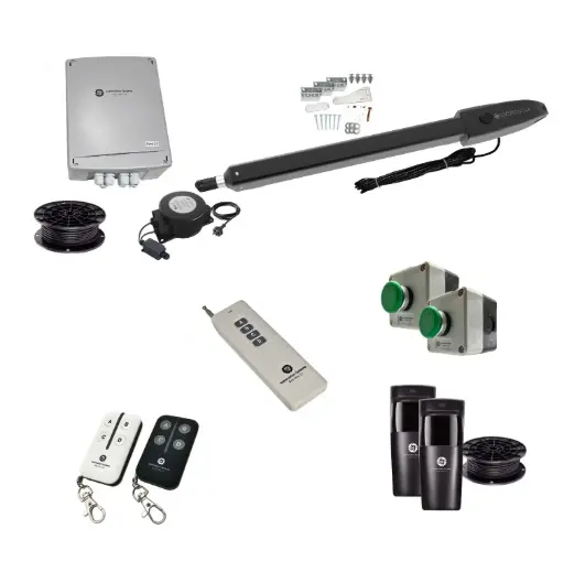 [ORION-LS-1S-E-FG3] Orion LS Electric Farm Gate 24V Automatic Rural Swing Driveway Gate Opener Low Voltage Kit ROBUST Heavy Duty Design ENTRY and EXIT BUTTON KIT 