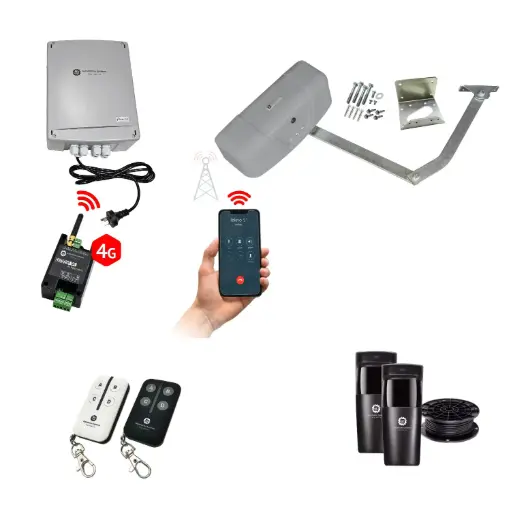 [RAPTOR-1S-P-S1] RAPTOR Extra Heavy Duty ITALIAN Electric Farm Gate 24V Automatic Rural Swing Driveway Gate Opener 24 Volt Kit ROBUST Heavy Duty Design with 4G Mobile Control