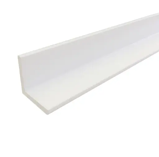 [ALU-ANGLE-2525-WHITE] 25x25x2400mm Aluminium White Angle (1.8mm)