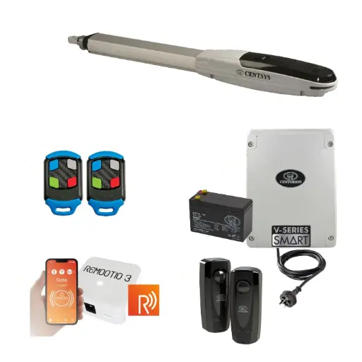 [V500-1S-P-R] Centsys V500 Smart (240V) Single Swing Gate System Remootio Kit