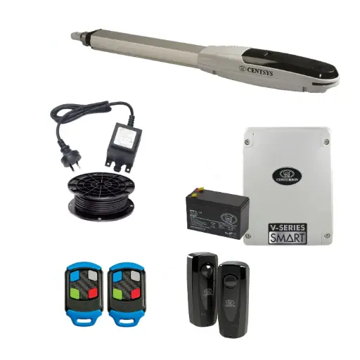 [V500-1S-E-I] Centsys V500 Smart (24V) Single Swing Gate System Installer Kit