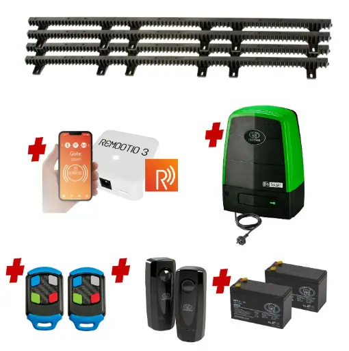 [CENTSYS-D6-P-R] Centsys D6 Smart Commercial Grade (240V) 600KG Sliding Gate System Remootio Kit