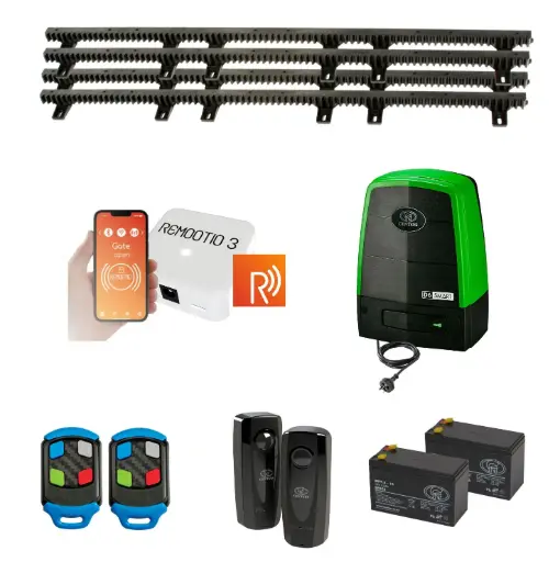 [CENTSYS-D6-P-R] Centsys D6 Smart Commercial Grade (240V) 600KG Sliding Gate System Remootio Kit