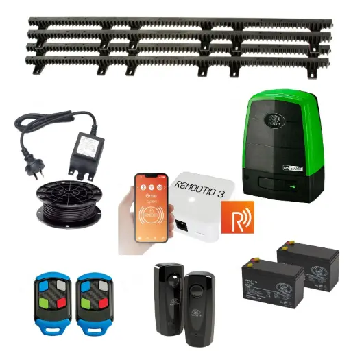 [CENTSYS-D6-E-R] Centsys D6 Smart Commercial Grade (Low Voltage) 600KG Sliding Gate System Remootio Kit