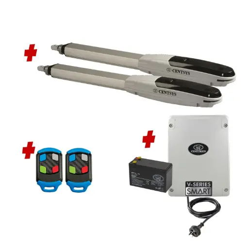 [V500-2d-P-BK] Centsys V500 Smart (240V) Double Swing Gate System Base Kit