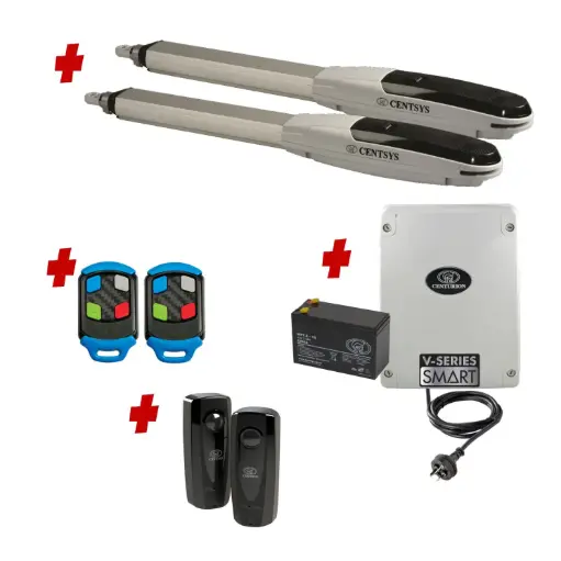 [V500-2d-P-I] Centsys V500 Smart (240V) Double Swing Gate System Installer and Trade Kit