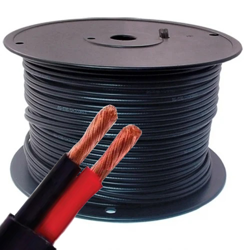 [2C-0.75-100] 0.75mm Twin Core Double Insulated Cable-100 Meter Roll 