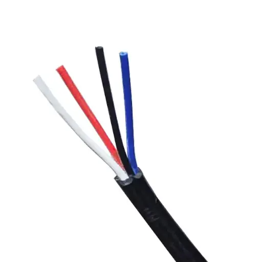 [4C-10M-SEC] 10m Roll Four Core Security Double Insulated Cable 14/0.20