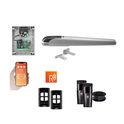 [BOB5-1S-P-R] Remootio BOB 5 High Thrust Long Stroke ITALIAN Electric 24V Low Voltage Automatic Swing Driveway Gate Opener Kit ROBUST Heavy Duty Design for Trade Installers 