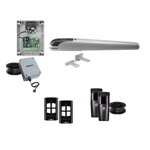 [BOB5-1S-E-I] BOB 5 High Thrust Long Stroke ITALIAN Low Voltage 24V Automatic Swing Driveway Gate Opener 24 Volt Kit ROBUST Heavy Duty Design for Trade Installers