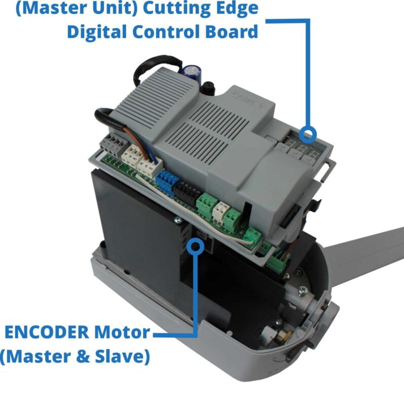 articulated arm swing motor heavy duty italian 24v