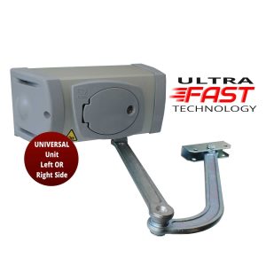 fern fast swing gate motor with limit switches and encoder articulated type curved arm