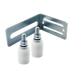 upper guide rollers for sliding gate white