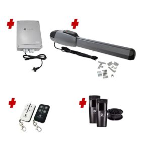 Bandit Electric 24V Low Voltage Automatic Swing Driveway Gate Opener Kit for DIY and Trade Installers