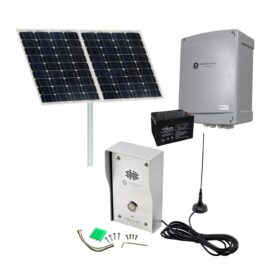 Standalone Solar Powered OFF GRID Tekno 4 4G 3G LTE Sim Card Intercom System works in Rural Properties and Commercial Industrial Gate intercom