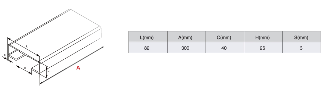 aluminum c channel for nylon sliding gate floating block support system