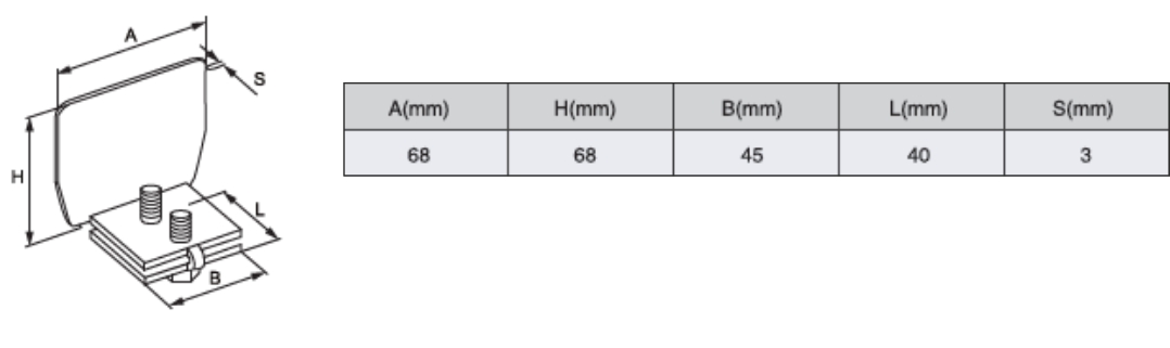 end cap for 5 wheel cantilever channel