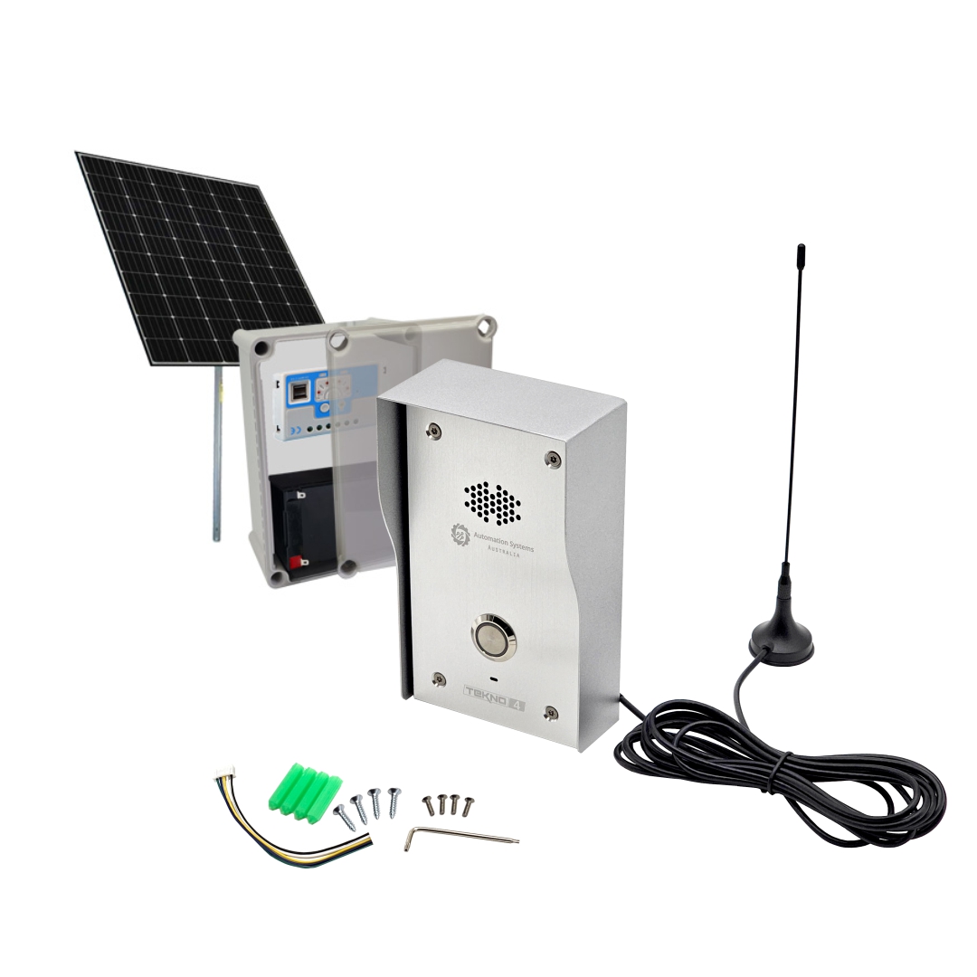 solar powered 3G 4G LTE GSM Control mobile phone Automatic gate and garage door