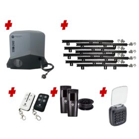Titan 2410 Electric 24V Low Voltage Automatic Sliding Driveway Gate Opener Kit FAST Heavy Duty POWERFUL Designwith Keypad Pin Code
