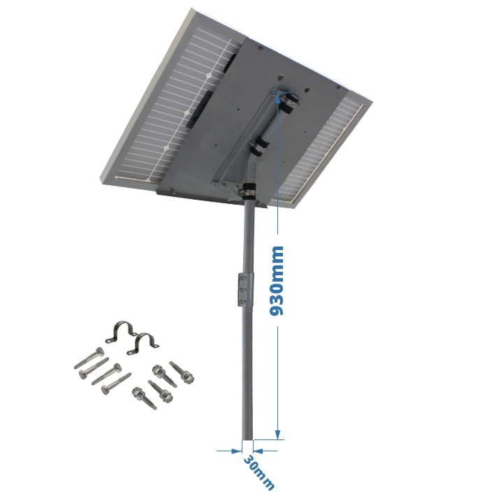 gate solar fence post adjustable